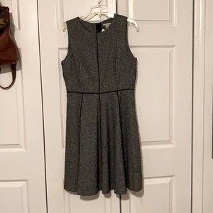 Dress, brand new, grey w/ black trim, Sz 12